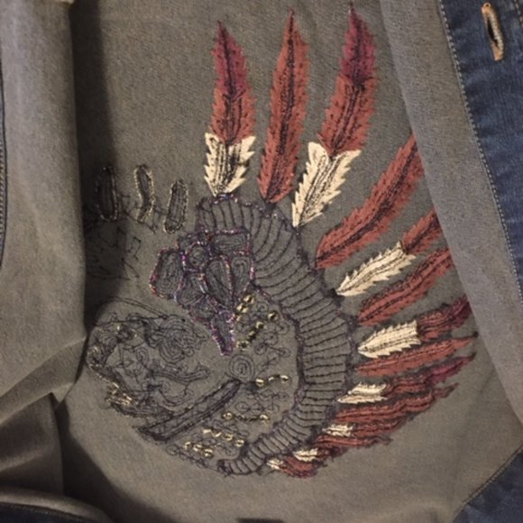 Jane Seymour Denim Jacket Vintage Size Large  Like New - Picture 13 of 13